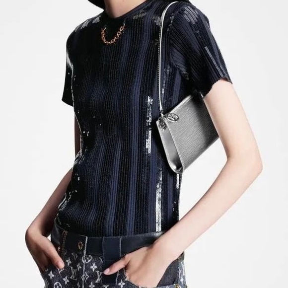 Louis Vuitton Silver Epi Pochette - Picture 12 of 12